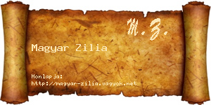 Magyar Zilia névjegykártya